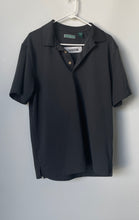 Load image into Gallery viewer, Cubavera Mens Black Short Sleeve Button Collared Polo Shirt Size Large

