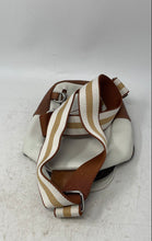 Load image into Gallery viewer, Cluci Womens Brown Beige Leather Zipper Adjustable Strap Crossbody Purse
