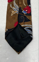Load image into Gallery viewer, Krizia Uomo Mens Multicolor Abstract Silk Keeper Loop Adjustable Designer Tie
