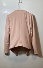 Load image into Gallery viewer, BCBGeneration Womens Pink Long Sleeve Asymmetrical Open Front Tuxedo Blazer Sz S
