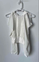 Load image into Gallery viewer, Zara Womens White Long Sleeve Mock Neck Back Button Cropped Blouse Top Size M
