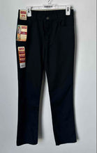 Load image into Gallery viewer, Wrangler Boys Black Denim Dark Wash Slim Fit Straight Leg Jeans Sz 16 With Tags
