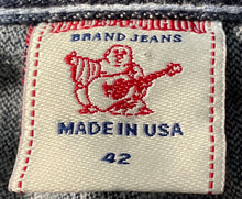 Load image into Gallery viewer, True Religion Womens Blue Denim Pockets Straight Leg Bootcut Jeans Size 42
