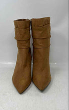 Load image into Gallery viewer, Marc Fisher Womens Manya Brown Ruched Slouchy Stiletto Heel Booties Size 8.5 M
