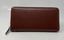 Load image into Gallery viewer, Lavemi Womens Brown Leather Pockets Card Holder Zip-Around Wallet With Box
