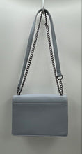 Load image into Gallery viewer, Aldo Womens Light Blue Floral Applique Inner Pocket Chain Strap Crossbody Purse
