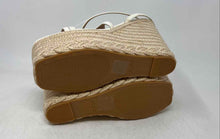 Load image into Gallery viewer, Aldo Womens Beige Open Toe Wedge Heel Platform Espadrille Sandals Size 9
