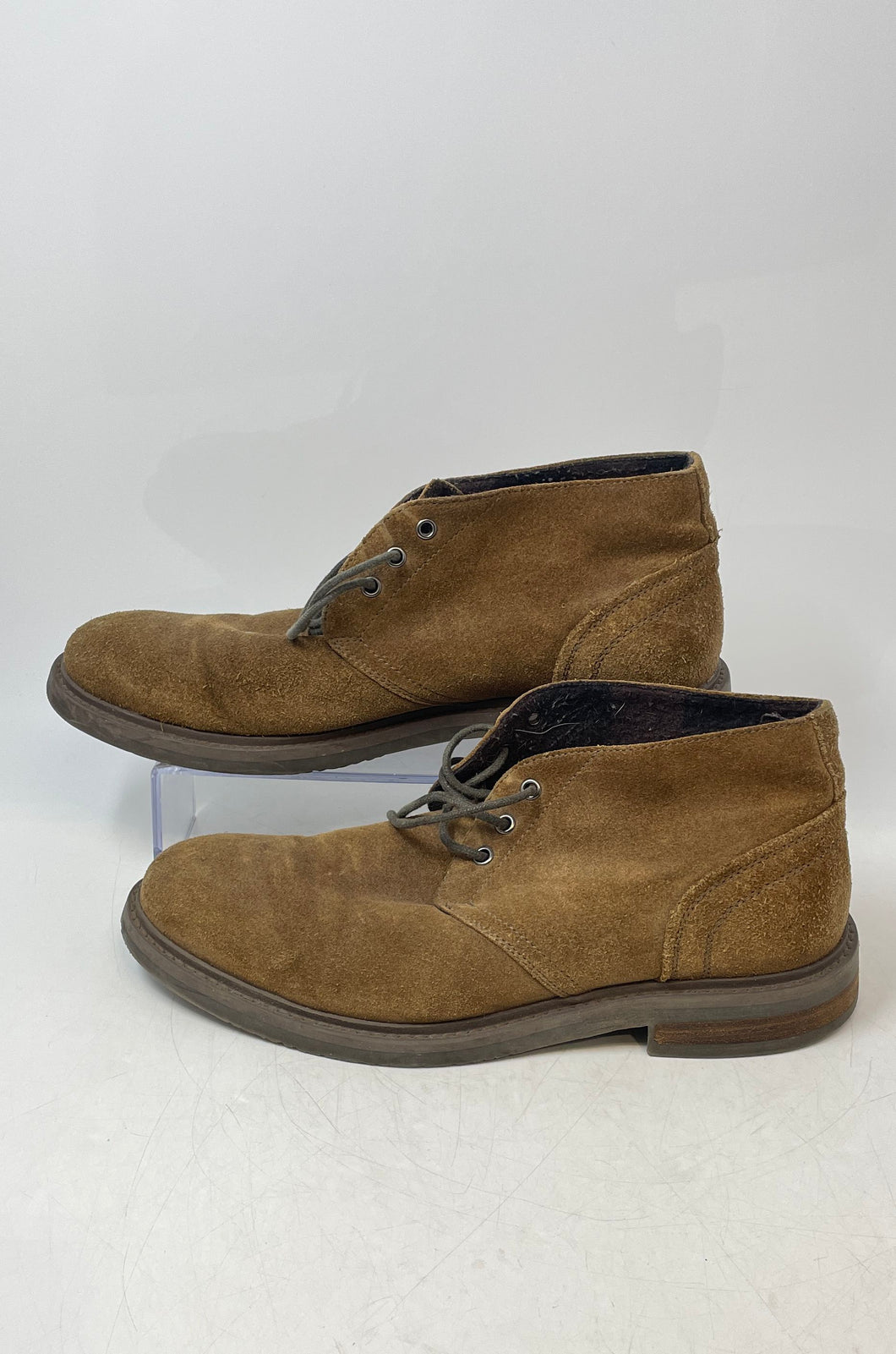 1901 Mens Brown Leather Round Toe Lace-Up Ankle Chukka Boots Size 9.5 M