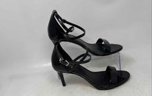 Load image into Gallery viewer, Michael Kors Womens Ava Black Open Toe Stiletto Strappy Heels Size 8M
