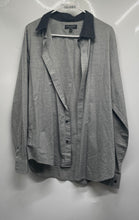 Load image into Gallery viewer, Banana Republic Mens Gray Slim-Fit Long Sleeve Collared Button-Up Shirt Size L
