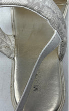 Load image into Gallery viewer, Michael Kors Womens Beige Signature Print Open Toe Ankle Strap Sandals Size 5
