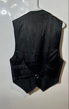 Load image into Gallery viewer, Paragraff Mens Black Genuine Leather Classic Snap Front Vest Size Large
