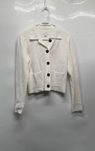 Load image into Gallery viewer, J.Crew Womens Off White Long Sleeve Knitted Button Front Jacket Size Small
