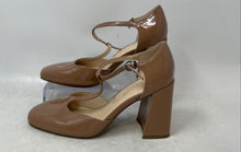Load image into Gallery viewer, Marc Fisher Womens Cyrene Brown Square Toe T-Strap Block Pump Heels Size 5.5M
