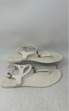 Load image into Gallery viewer, Coach Womens Piccadilly A6307 White Open Toe Flat Thong Sandals Size 9B
