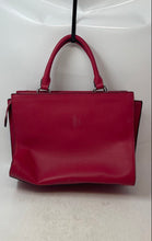 Load image into Gallery viewer, Guess Crimson Womens Red Faux Leather Quilted Shoulder Strap Satchel Handbag
