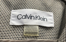 Load image into Gallery viewer, Calvin Klein Womens Taupe Printed Long Sleeve One-Button Blazer Jacket Size 12P

