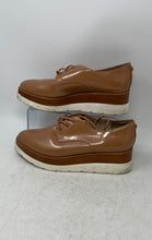 Load image into Gallery viewer, Aldo Womens Savaedia Brown Patent Leather Lace-Up Platform Oxford Shoes Size 8.5
