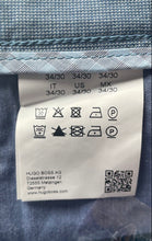 Load image into Gallery viewer, Hugo Boss Mens Blue Pockets Straight Leg Trousers Pants Size 34/30
