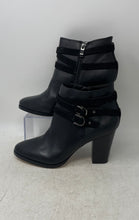 Load image into Gallery viewer, White House Black Market Womens Black Block Heel Side Zip Ankle Bootie Size 10M
