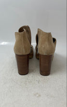 Load image into Gallery viewer, Vince Camuto Womens Brown Suede Peep Toe Block Heel Ankle Bootie Size 7.5M
