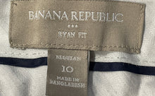 Load image into Gallery viewer, Banana Republic Womens Blue Flat Front Pockets Ryan Fit Dress Pants Size 10
