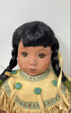 Load image into Gallery viewer, Set Of 2-Piece Assorted Native American Collector Play Dolls In Yellow Dress
