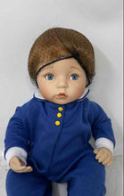 Load image into Gallery viewer, McMemories Handcrafted Porcelain Fashion Doll With Blue Outfit
