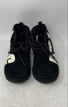 Load image into Gallery viewer, UGG Kids Neumel Chopd Black Suede Round Toe Lace-Up Ankle Snow Boots Size 4
