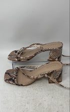 Load image into Gallery viewer, Aldo Womens Adrauder Brown Animal Print Open Toe Strappy Sandals Size 6
