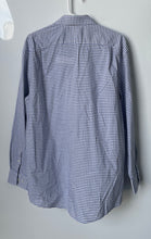 Load image into Gallery viewer, Tommy Hilfiger Mens Blue Check Print Regular Fit Stretch Dress Shirt Size Large
