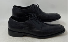 Load image into Gallery viewer, Aston Grey Mens Black Leather Apron-Toe Lace-Up Derby Dress Shoes Size 7

