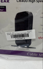 Load image into Gallery viewer, Netgear CM400 Black High Speed Cable Modem Open Box Not Tested
