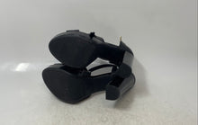 Load image into Gallery viewer, Beira Rio Womens Black Leather Ankle Strap High Block Platform Heels Size 5
