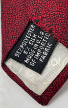 Load image into Gallery viewer, Christian Dior Monsieur Mens Red Geometric Print Adjustable Long Designer Tie
