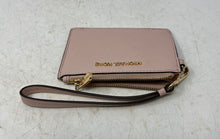 Load image into Gallery viewer, Michael Kors Womens Pink Detachable Strap Credit Card Slots Wristlet Wallet
