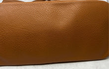 Load image into Gallery viewer, London Fog Womens Brown Leather Inner Pocket Double Strap Medium Tote Bag
