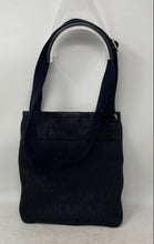 Load image into Gallery viewer, Michael Kors Womens Black Outer Pockets Adjustable Strap Crossbody Bag
