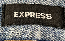 Load image into Gallery viewer, Express Womens Blue Light Wash Distressed Denim Mom Jeans SIZE 00
