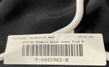 Load image into Gallery viewer, Mossimo Womens Black Long Sleeve Collarless Fit &amp; Flare Dress Size Medium
