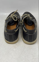 Load image into Gallery viewer, Coach Mens Carlson Black Leather Round Toe Low Top Lace-Up Boat Shoes Size 7D
