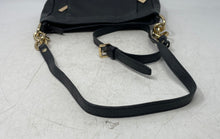 Load image into Gallery viewer, Michael Kors Womens Black Pebble Leather Crossbody Strap Hobo Bag
