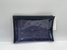 Load image into Gallery viewer, Dolce &amp; Gabbana Beauty Womens Black Transparent Travel Cosmetic Makeup Bag
