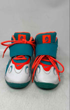 Load image into Gallery viewer, Nike Kids Air Speed Turf White Orange Turquoise Lace-Up Sneaker Shoes Size 1.5Y
