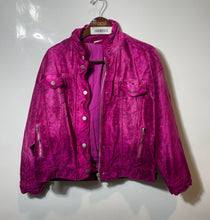 Load image into Gallery viewer, Free People Womens Berry Pink Color Long Sleeve Full-Zip Bomber Jacket Size XS/S
