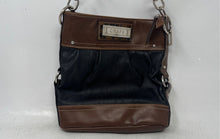 Load image into Gallery viewer, Chaps Womens Black And Brown Adjustable Strap Medium Crossbody Handbag

