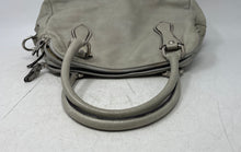 Load image into Gallery viewer, Unbranded Womens Gray Leather Inner Pockets Bottom Studs Zipper Shoulder Bag
