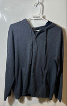 Load image into Gallery viewer, Banana Republic Mens Navy Blue Knitted 1/4 Zip Pullover Hoodie Size Medium
