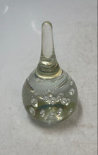 Load image into Gallery viewer, Decorative Clear Bubbly Art Glass Water Drop Teardrop Shaped Paperweight
