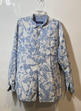 Load image into Gallery viewer, Tommy Bahama Mens White Blue Floral Collared Long Sleeve Button-Up Shirt Sz XXL
